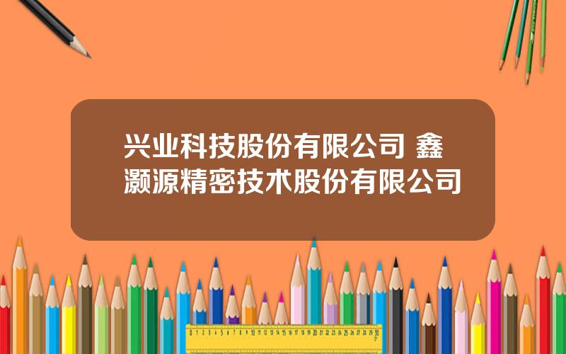兴业科技股份有限公司 鑫灏源精密技术股份有限公司
